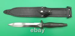Couteau à lame fixe vintage Parker Brothers Combo Edge Dagger avec étui, Japon 12