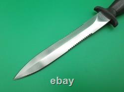 Couteau à lame fixe vintage Parker Brothers Combo Edge Dagger avec étui, Japon 12