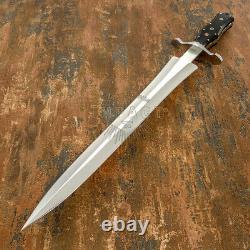 Couteau dague art sur mesure D2 pleine tang avec manche en corne de taureau Impact Cutlery Rare
