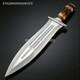 Couteau Dague De Chasse Et De Combat Pr&ecirc;t Au Combat En Acier J2 Fait Main, Hors Taxes, Usa