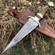 Couteau Dague De Chasse Viking En Acier Au Carbone &eacute;lev&eacute; 1095 Fait Main Sur Mesure
