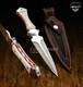Couteau Dague En Plein Tang Personnalisé Rare Impact Cutlery, Manche En Acrylique Ivorite