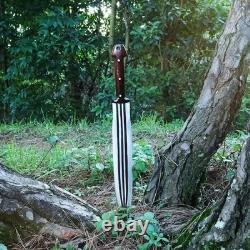 Couteau dague tactique fait main sur mesure en acier au carbone pour chasse et camping