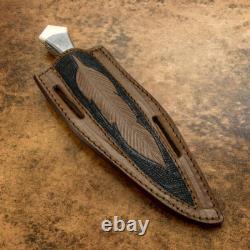 Couteau de Boot Dague D2 avec Poignée en Damassé à Plein Tang de Cutlery Impact