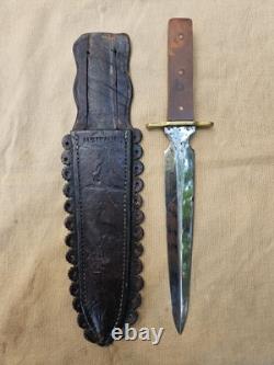 Couteau de Combat des Frères Ernst de la Seconde Guerre mondiale - Rare Dague Australienne avec Étui d'Origine