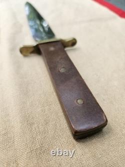 Couteau de Combat des Frères Ernst de la Seconde Guerre mondiale - Rare Dague Australienne avec Étui d'Origine