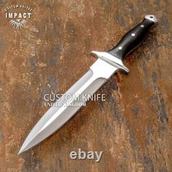 Couteau de boot daguerre fait main par Impact Cutlery, rare D2 personnalisé, pleine soie