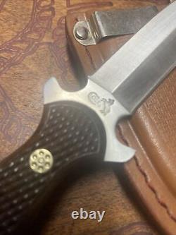 Couteau de botte à lame fixe Colt CT226 RARE/DISCONTINUED avec étui. Fabriqué en Chine.