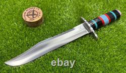 Couteau de chasse Bowie fait à la main en acier D2 Savage Blade avec une belle poignée SB 008