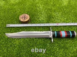Couteau de chasse Bowie fait à la main en acier D2 Savage Blade avec une belle poignée SB 008