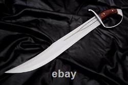 Couteau de chasse D-Guard Bowie-large fait main - Dague - Forgé - Couteau de combat tactique