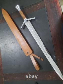 Couteau de chasse en acier D2 fait main personnalisé 31 avec étui de survie