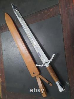 Couteau de chasse en acier D2 fait main personnalisé 31 avec étui de survie