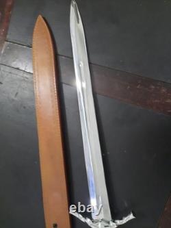 Couteau de chasse en acier D2 fait main personnalisé 31 avec étui de survie