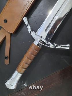 Couteau de chasse en acier D2 fait main personnalisé 31 avec étui de survie