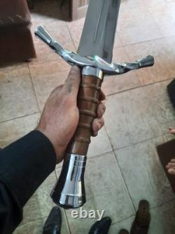 Couteau de chasse en acier D2 fait main personnalisé 31 avec étui de survie