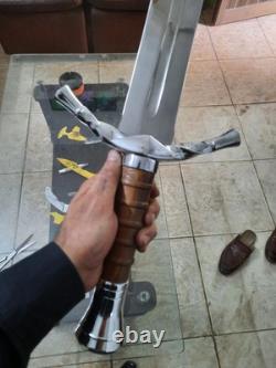 Couteau de chasse en acier D2 fait main personnalisé 31 avec étui de survie