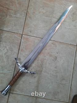 Couteau de chasse en acier D2 fait main personnalisé 31 avec étui de survie