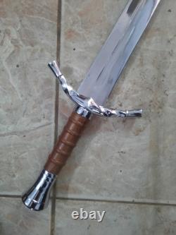 Couteau de chasse en acier D2 fait main personnalisé 31 avec étui de survie