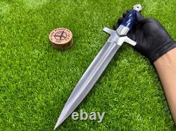 Couteau de chasse poignard fait à la main en acier D2 Savage Blades, belle poignée SB 030