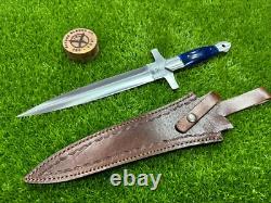 Couteau de chasse poignard fait à la main en acier D2 Savage Blades, belle poignée SB 030