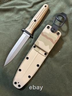 Couteau de combat Boker Combat II DCU camouflage désert Dague Applegate Fairbairn Tan A+