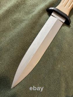 Couteau de combat Boker Combat II DCU camouflage désert Dague Applegate Fairbairn Tan A+