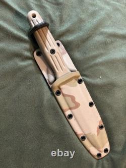 Couteau de combat Boker Combat II DCU camouflage désert Dague Applegate Fairbairn Tan A+