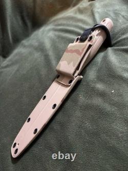 Couteau de combat Boker Combat II DCU camouflage désert Dague Applegate Fairbairn Tan A+