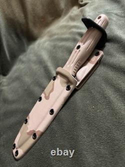 Couteau de combat Boker Combat II DCU camouflage désert Dague Applegate Fairbairn Tan A+