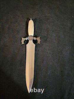 Couteau de combat Bowie SCOTTIE S. H. WHITE vintage fait sur mesure