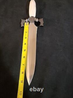 Couteau de combat Bowie SCOTTIE S. H. WHITE vintage fait sur mesure