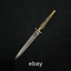 Couteau de combat Fairbairn Sykes Commando Angleterre britannique en laiton, reproduction