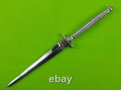 Couteau de combat Fairbairn Sykes Stiletto WW2 d'Australie et son fourreau