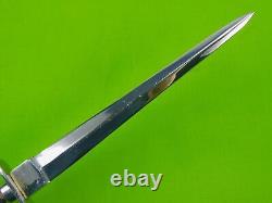 Couteau de combat Fairbairn Sykes Stiletto WW2 d'Australie et son fourreau