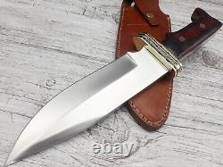 Couteau de combat Fuller Dagger rare et massif fait à la main avec manche en Micarta et gaine