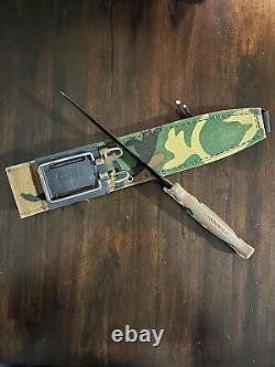 Couteau de combat GERBER Guardian II Vintage avec fourreau TRÈS BEAU Woodland