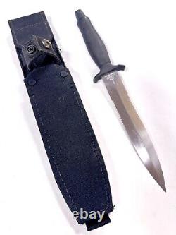 Couteau de combat Gerber Mark II des années 80 avec étui en nylon 5700 vintage