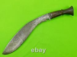 Couteau de combat Gurkha Kukri vintage de la Seconde Guerre mondiale en Inde indienne anglaise