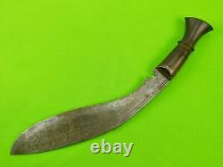 Couteau de combat Gurkha Kukri vintage de la Seconde Guerre mondiale en Inde indienne anglaise