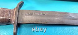 Couteau de combat M3 UTICA de l'armée américaine de la Seconde Guerre mondiale + fourreau USM8A1 C12