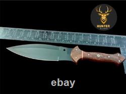 Couteau de combat SMATCHET fixe en acier D2 fait à la main avec tang complet EDC Dague de chasse