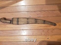 Couteau de combat Talibong Visayan vintage avec fourreau en bois - Philippines