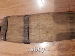 Couteau de combat Talibong Visayan vintage avec fourreau en bois - Philippines