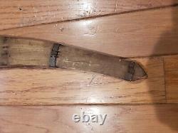 Couteau de combat Talibong Visayan vintage avec fourreau en bois - Philippines