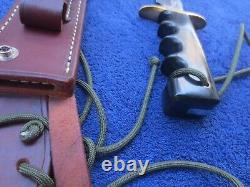 Couteau de combat Vintage Randall Model 16-7 Special Fighter Dagger et son fourreau