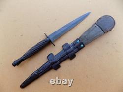 Couteau de combat à la lame Fairbairn Sykes de William Rodgers vintage Sheffield Angleterre
