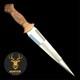 Couteau De Combat &agrave; Lame Fixe, Pleine Soie, Fait Main En Acier D2 Tactique, De Survie Et De Chasse