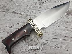 Couteau de combat à lame massive et personnalisée avec poignée en micarta