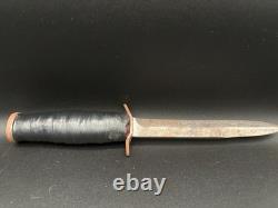 Couteau de combat américain M3 de la Seconde Guerre mondiale, Utica Cutlery Co, dague de combat originale, sans fourreau